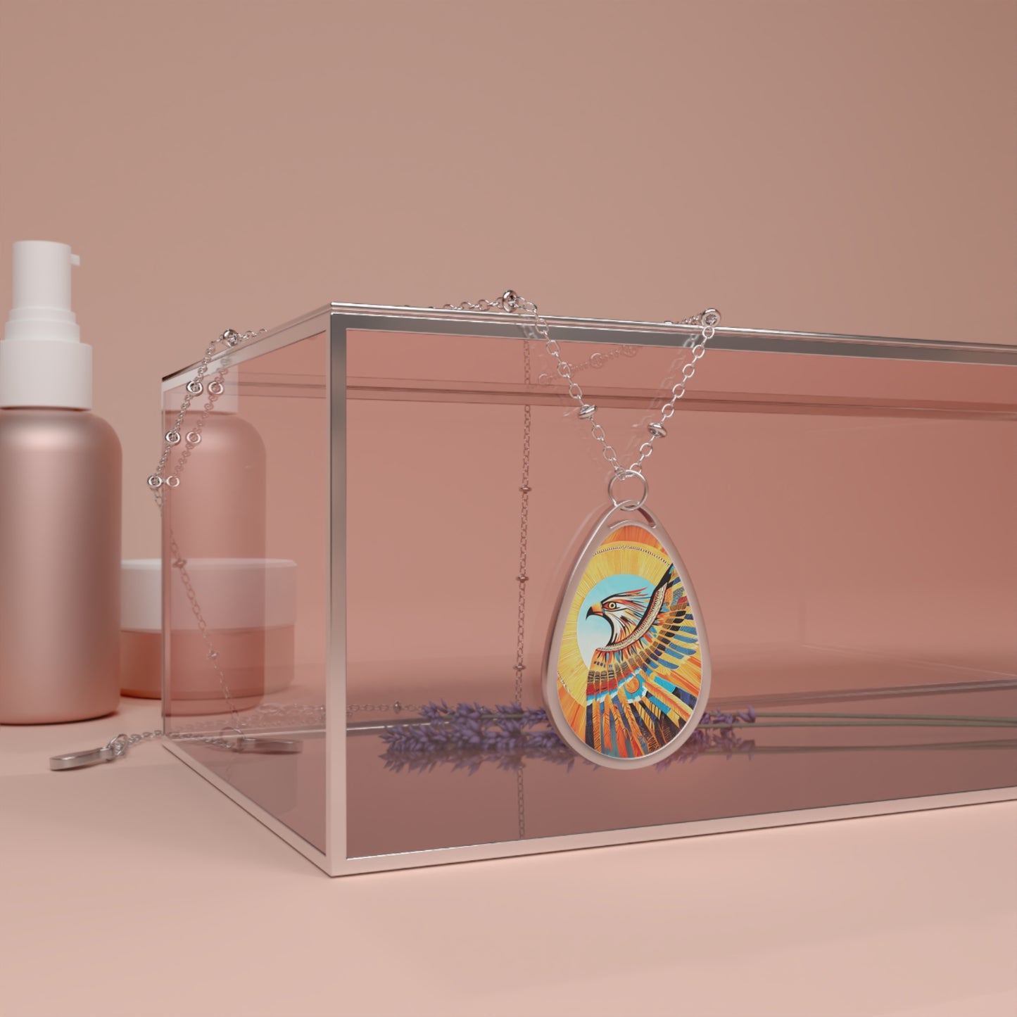 Vintage Thunderbird Oval Necklace