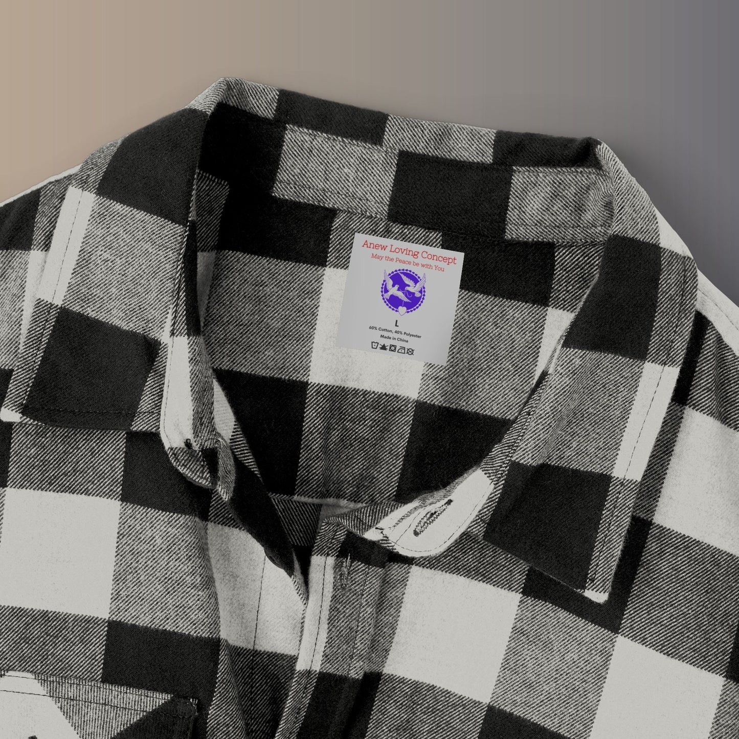 Retro Sunset Unisex Flannel Shirt