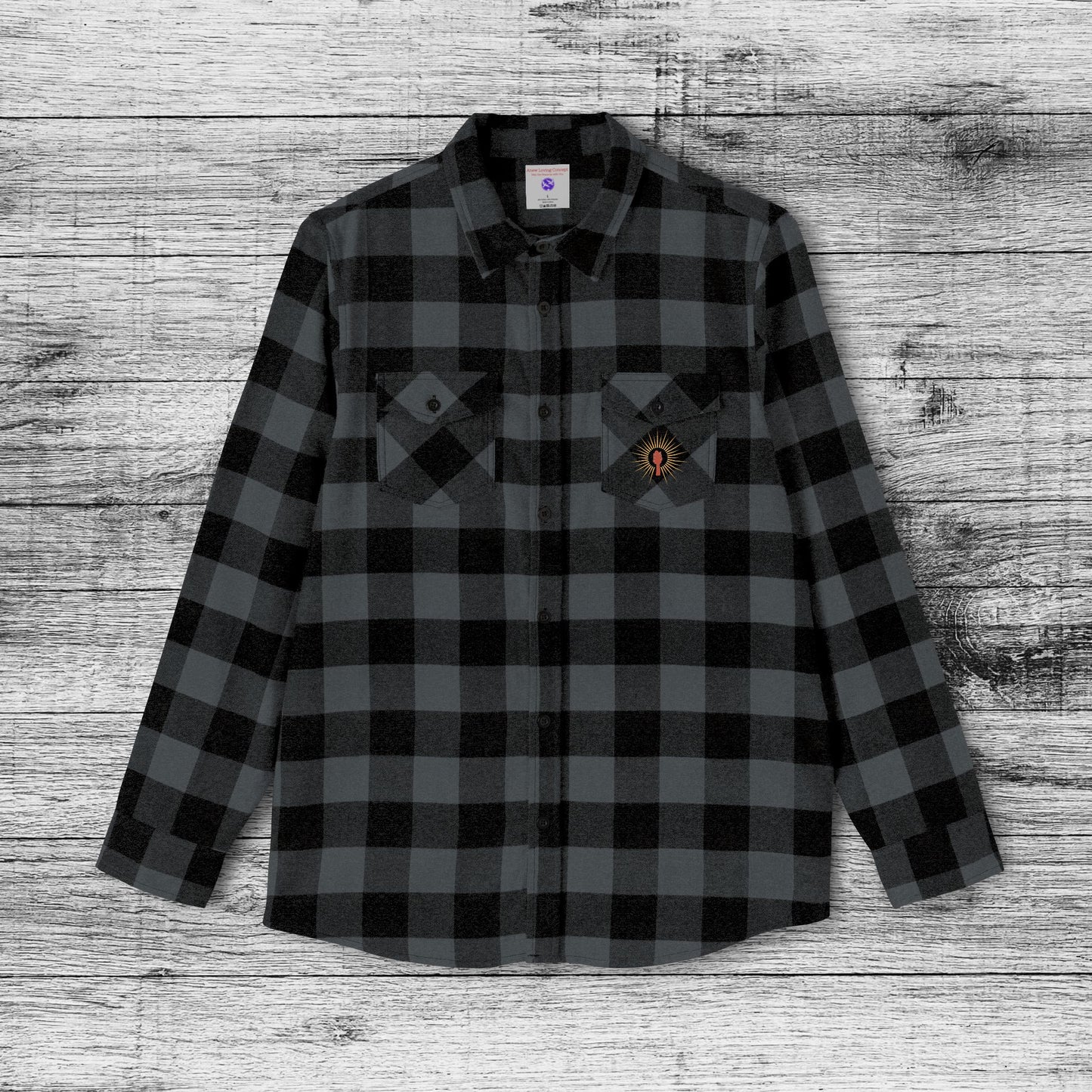 Retro Guitar and Sunshine Unisex Flannel Shirt