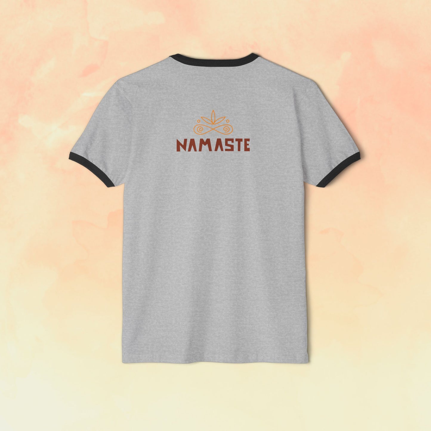 Live Your Life Namaste Unisex Cotton Ringer T-Shirt