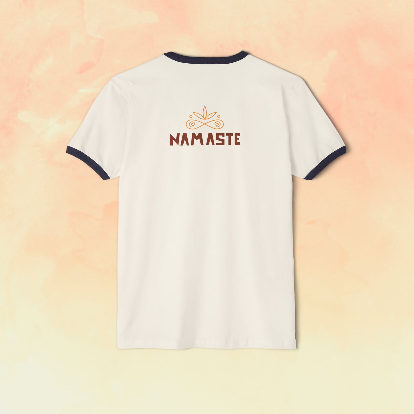 Live Your Life Namaste Unisex Cotton Ringer T-Shirt