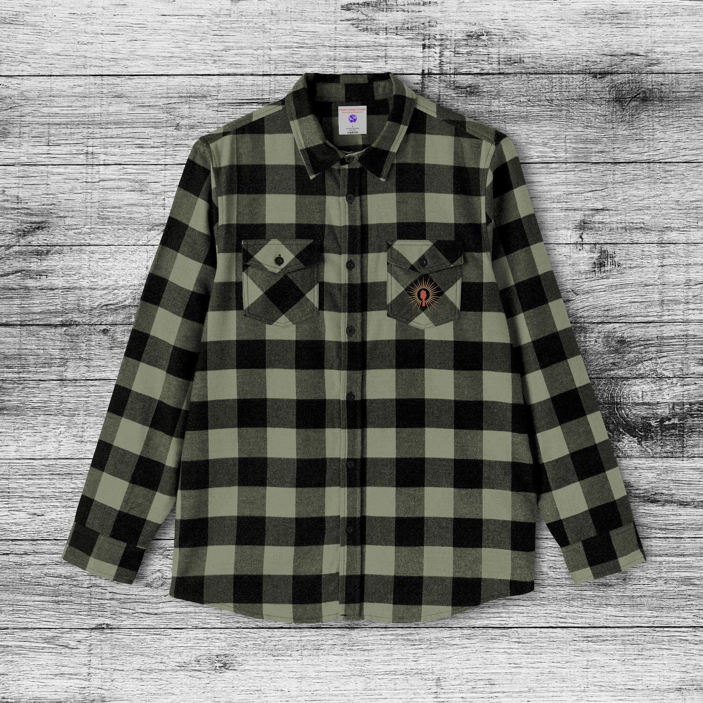 Retro Guitar and Sunshine Unisex Flannel Shirt