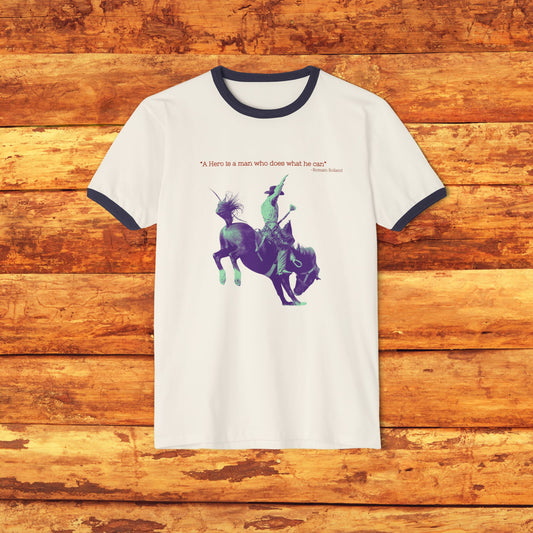 Vintage Rodeo Unisex Cotton Ringer T-Shirt