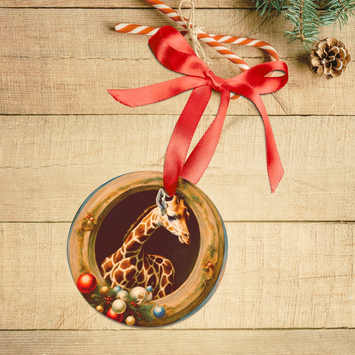 Acrylic Ornament with Ribbon