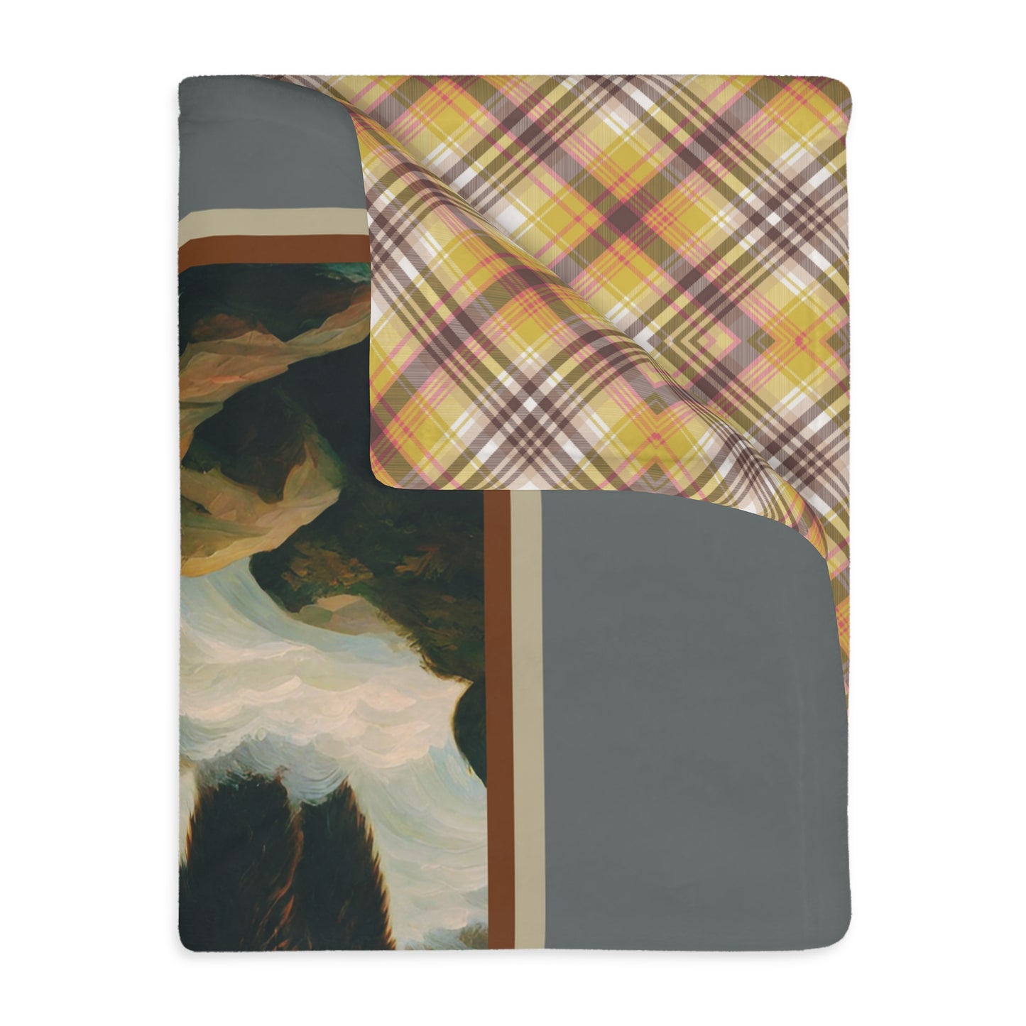 Velveteen Minky Blanket (Two-sided print)