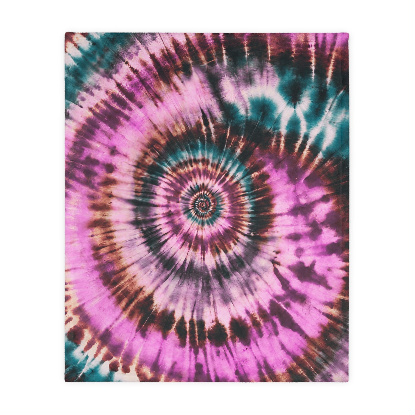 Tie Dye Velveteen Microfiber Blanket (Two-sided print)