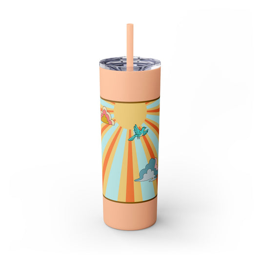 Skinny Tumbler with Straw, 20oz