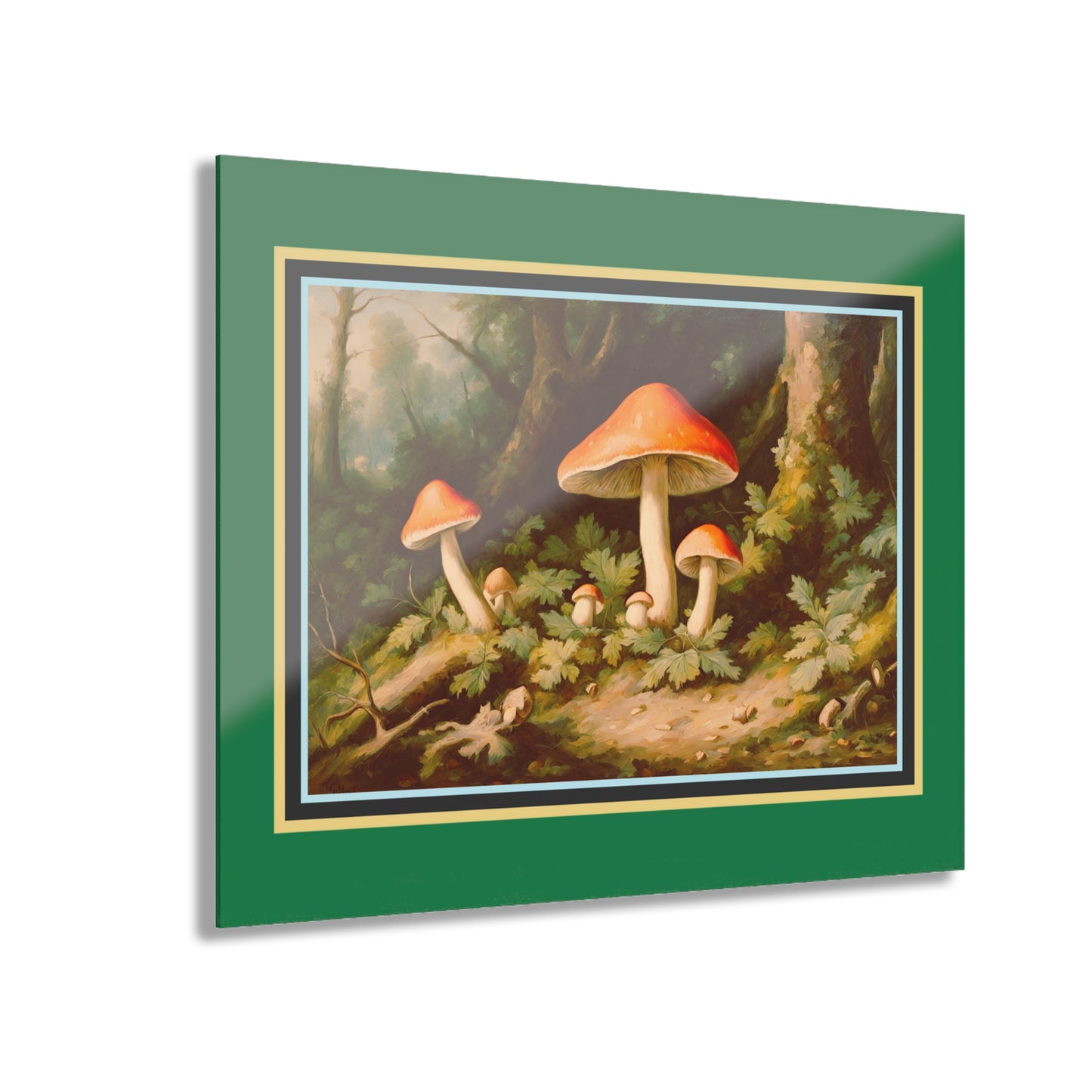 Vintage Mushroom Acrylic Prints (French Cleat Hanging)