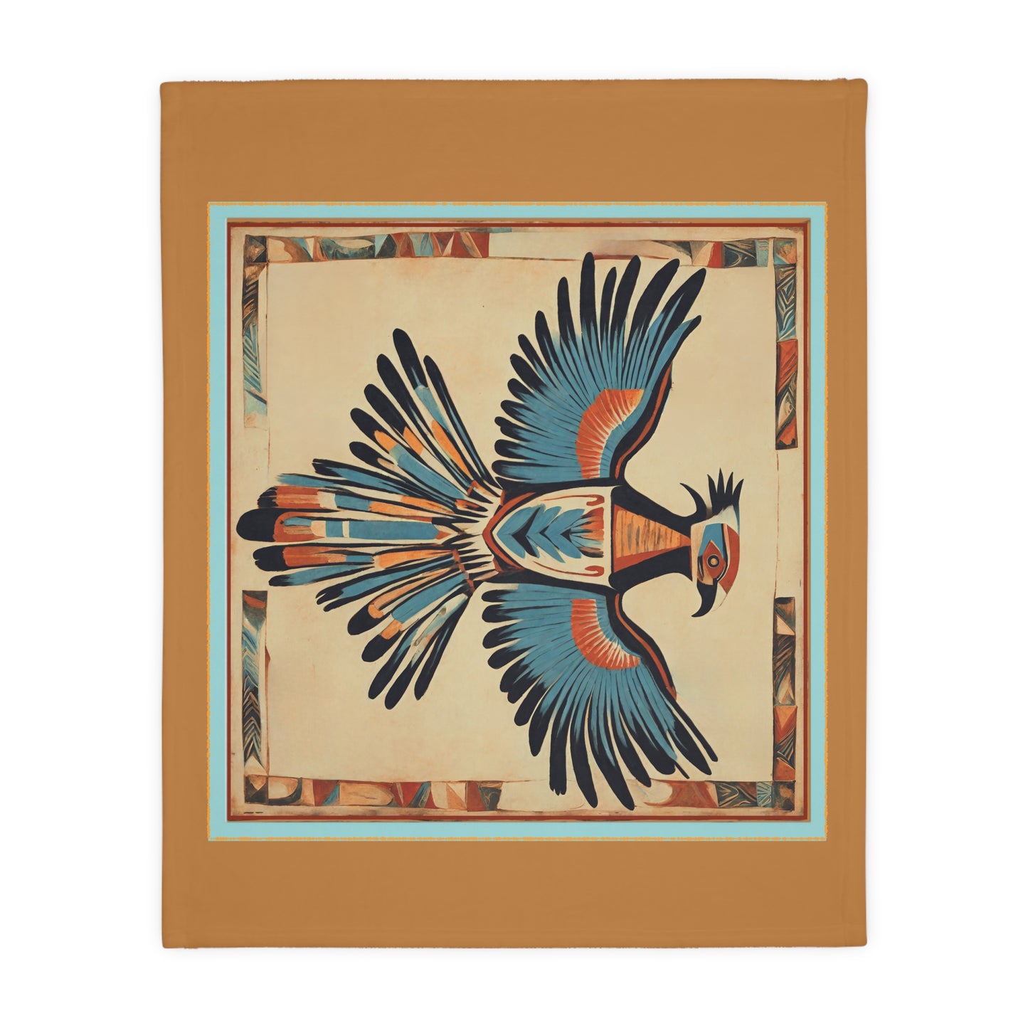 Thunderbird Velveteen Microfiber Blanket (Two-sided print)