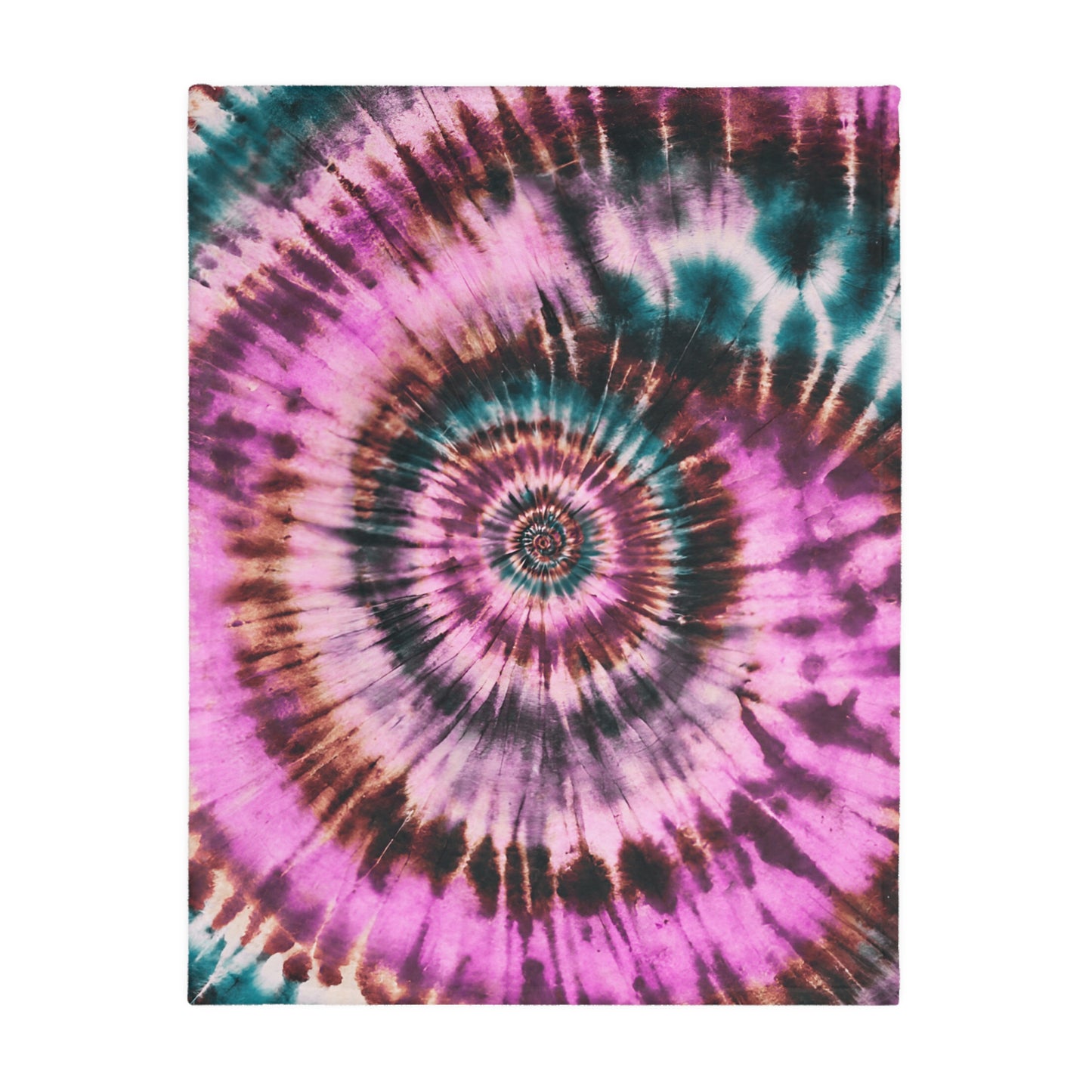 Tie Dye Velveteen Microfiber Blanket (Two-sided print)