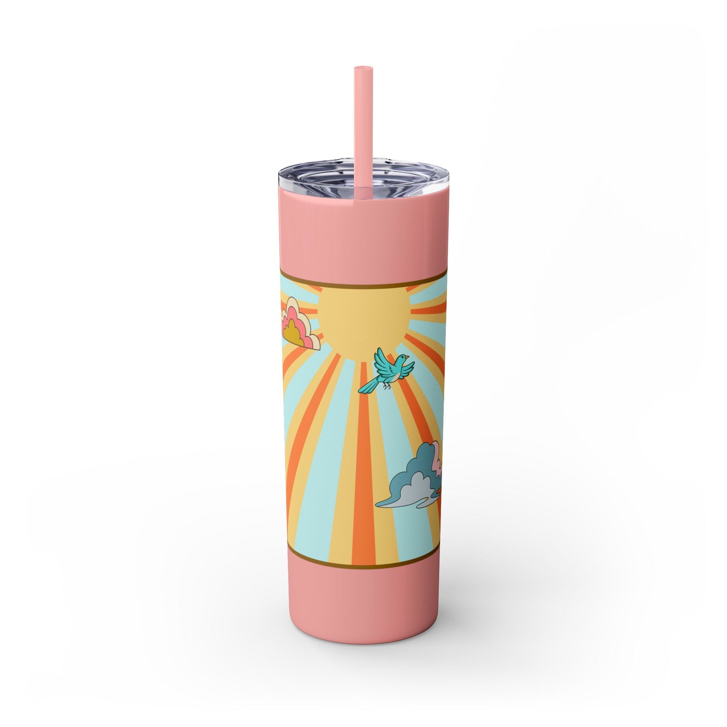 Skinny Tumbler with Straw, 20oz